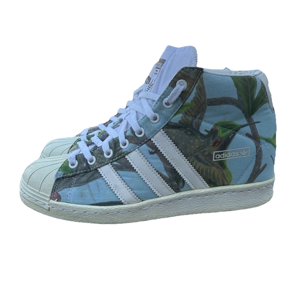 ADIDAS SUPERSTAR UP WEDGE WOMEN'S SHOES‎ Floral Print Size 8